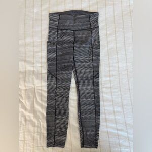 lululemon athletica Black and White Leggings